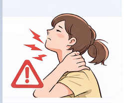 목이 아픈 여자